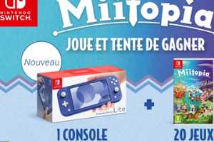 1 console et 20 jeux Miitopia