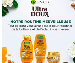 Test gratuit d’une gamme Huiles merveilleuses de Garnier Ultra Doux