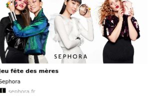 Jeu concours pour remporter un magnifique lot Sephora