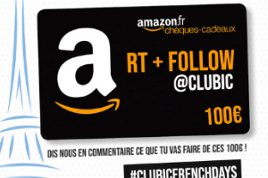 carte cadeau Amazon de 100€ à gagner