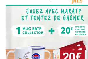 un mug et un bon Monoprix de 20 euros à remporter