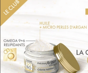 crème nutritive Perles d’argan SO’BiO étic