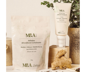 duo infusion + gel en eau drainant de M&A Detox