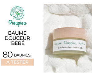 baume douceurs bébé Pioupiou Cosmétics