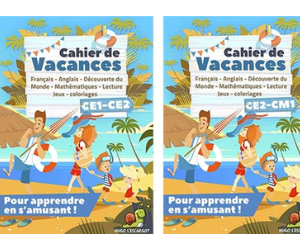 cahier de vacances à recevoir gratuitement