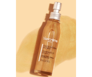 huile sèche pailletée Blancrème
