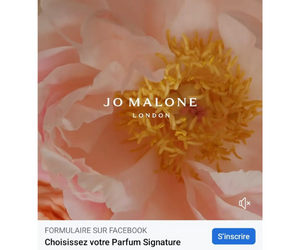 campagne d'échantillonnage Jo Malone London