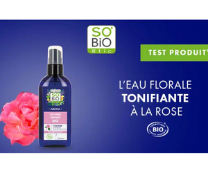 test eau florale tonifiante de SO’BiO Étic