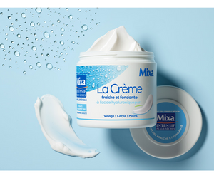 crème fraîche et fondante à l'acide hyaluronique pur de Mixa