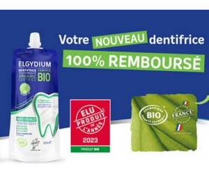 dentifrice Elgydium BIO 100% remboursé