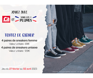8 paires de Sneakers à remporter