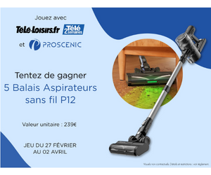 balai aspirateur sans fil Proscenic