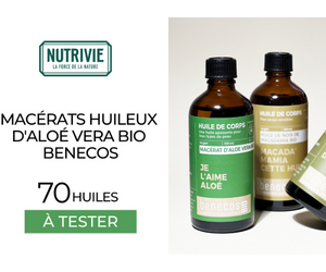 macérât huileux d'aloé vera bio Benecos de Nutrivie