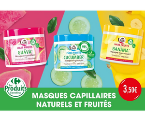masque capillaires Hair Fruits Carrefour Soft