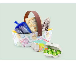 panier casse-croûte de chocolats de Pâques