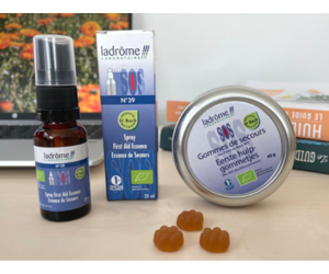 Spray de secours bio et ses Gommes de secours bio