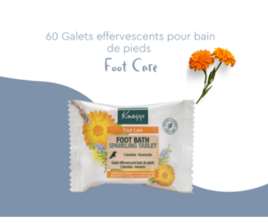 galet effervescent pour bain de pieds de Kneipp