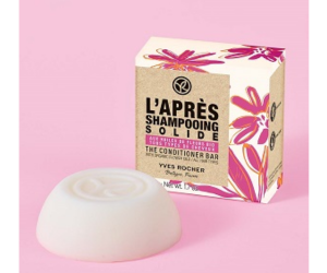 un après-shampooing solide d'Yves Rocher