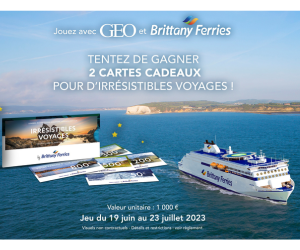 carte-cadeau Brittany Ferries de 1000 € à gagner