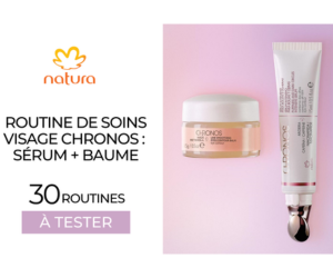 routine de soins visage Chronos de Natura