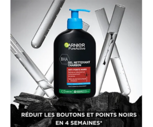 gel charbon anti-points noirs Garnier Pure Active