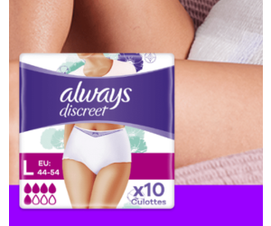 test gratuit culottes Always Discreet