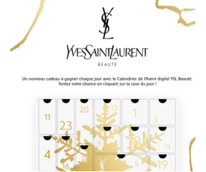 calendrier de l'avent Yves Saint Laurent