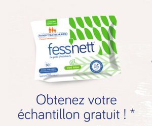 échantillon gratuit papier toilette humide Fess’nett
