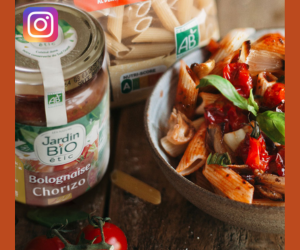sauce bolognaise chorizo Jardin BIO étic