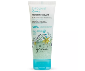 exfoliant doux visage et décolleté Lady Green