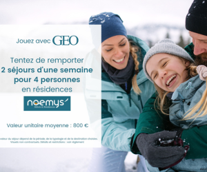 jeu concours GEO séjour résidences Noemys
