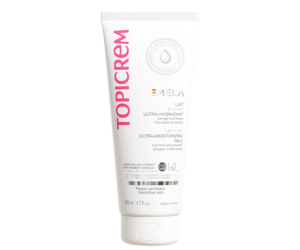 un lait unifiant ultra-hydratant Mela Topicrem