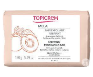 pain exfoliant unifiant Mela de Topicrem