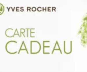 Yves Rocher une carte-cadeau de 200 € offerte