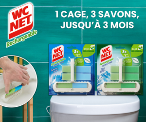 un bloc WC net rechargeable