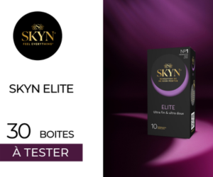 une boîte de préservatifs Skyn Élite
