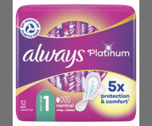 pack de serviettes hygiéniques Always Platinum