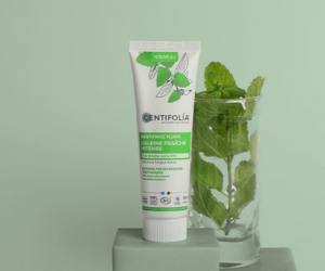 un dentifrice fluor haleine fraîche intense