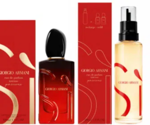 un parfum Sì Passione de Giorgio Armani et sa recharge