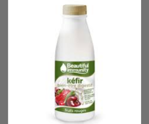 kéfir nature ou fruits rouges de Beautiful Immunity