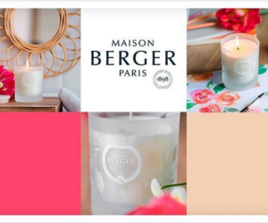 coffret de bougies parfumées Maison Berger