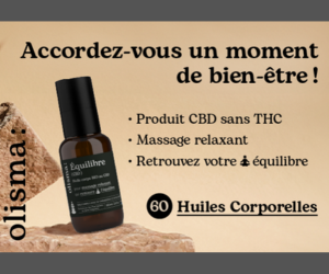 huile corporelle CBD Équilibre d’Olisma