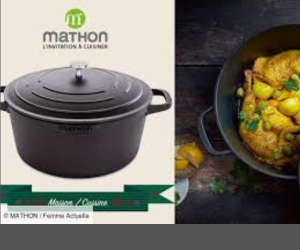 cocotte légère noire de Mathon