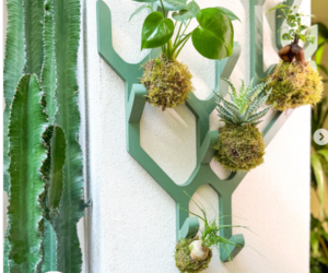 Canopée porte-manteaux mural Hartô végétalisé