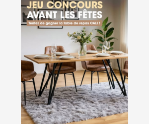 table de repas rectangulaire CALI