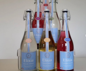 lot de six bouteilles de limonade Elixia
