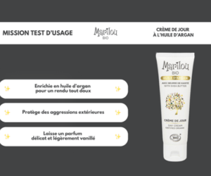 crème de jour à l’huile d’argan de Marilou Bio