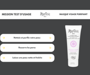 masque visage purifiant de Marilou Bio